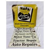 20x40 NAPA DS Metal Flange Sign with Hanging Panels