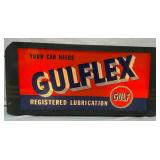 Rare Early Gulfflex Light-Up Countertop Sign, 20x8in. 