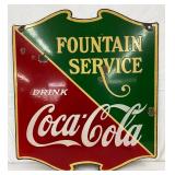 1934 DSPCoca-Cola Sign by Tenn. Enamel Mfg. Co. 23x26 
