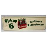 1954 Coca-Cola ‘Pick Up Six’ Metal Sign, 50×16in. 
