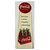 1952 16x54 Coca-Cola Pillar Sign With ‘Sign of Good Taste’ Button