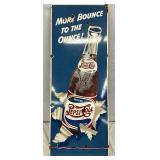 Rare Pepsi-Cola Advertising Sign, 18in x 48in