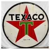6ft.  DSP Texaco Sign Featuring Red Star and Green T Design