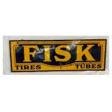 72×24 Porc.  Fisk Tires and Tubes Advertising Sign