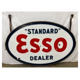 DSP Esso Standard Dealer Sign with Original Hanger, 60x39 