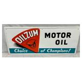 15×36 Oilzum Motor Oil Metal Advertising Sign