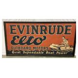Rare 72×36 Evinrude Elto Outboard Motors Advertising Sign