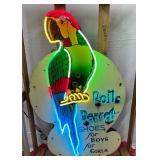 34x54 Polly Parrot Shoes DS 5-Color Neon Porc. Sign
