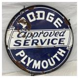 42in. DSP Dodge Plymouth Dealer Sign with Hanger