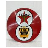 30in. DSP Texaco Ethyl 8 Ball Sign