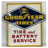 Emb. Goodyear TiresSign, 30×30in. 