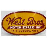  ‘West Bros. Motor Express, Inc.’ SSP Sign, 50×26 