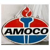 72×44  Amoco DSP Sign with Original Flame and Bracket