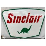1961 5ftx7ft Porc. Sinclair Dino Sign w/ Dino