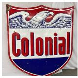 Rare 6ft. Colonial Gas Station DSP Sign