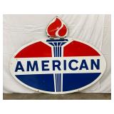1967 American DSP Sign with Torch Design, 74 x 59 