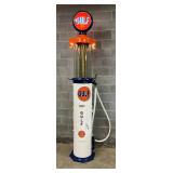 1927 10g. Gulf Tokheim 620  Gulf Visible Gas Pump with Banana Nozzle