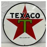 15in. SSP Texaco Star Pump Plate Sign