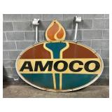 Amoco Gas DS Fiberglass Station Sign, 74in x 61in