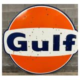 6ft. SSP Gulf Oil Dog Ear Sign