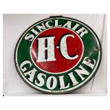 48in. SSP Sinclair HC Gasoline Sign with Original Ring