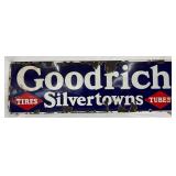 SSP Goodrich Silvertowns Tires and Tubes Sign, 58 x 18 Inches