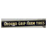 Ground Grip Farm Tires Metal Sign, Self-Framed, 64in x 9in