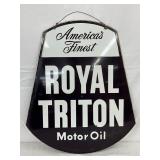 DSP Royal Triton Motor Oil Sign, 25 x 30 in.