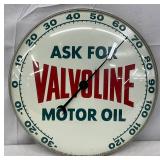 12in. Valvoline Thermometer by Pam Clock Co.
