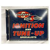 15x12 Standard Blue Streak Metal Flange Sign