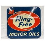 Ring-Free Motor Oils DS Metal Sign, 30in x 28in
