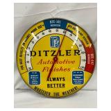 12in. Ditzler Automotive Finishes Glass Face Thermometer