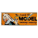  Model Smoking Tobacco  SSP Sign, 34in x 12in