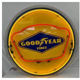 36in. Goodyear Tires DS Neon Advertising Sign
