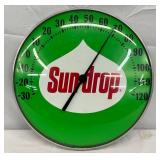12in. Sundrop Glass Face Thermometer