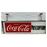 Coca-Cola Light-Up Hanger Sign with Lexan Faces, 38×18 Inches