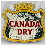 15×14 1/2 Emb. Canada Dry Self-Framed Sign