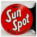 ‘Drink Sun Spot’ Flange Sign, 17in x 16in