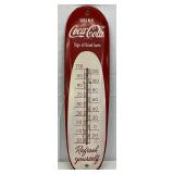 Coca-Cola Cigar-Style Metal Thermometer, 8×30 Inches