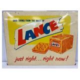 Emb. Lance Sign with Crackers 21 1/2 x 16 1/2 