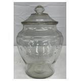 Rare Original  Emb. Lance Packing Company Glass Jar with Original Lid, Charlotte, NC