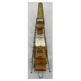 35in.  Early Country Store Wire Bag Rack Display with String Holder