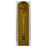 John J. McCloskey High Efficiency Looms Wooden Thermometer, 5 x 21 Inches