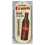 Orange Crush Metal Thermometer, 6×15 Inches
