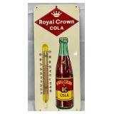 Emb. Royal Crown Cola Thermometer, 6 x 13.5 
