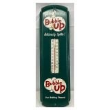 Bubble Up Green Metal Thermometer 5 x 17 Inches