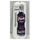 Grapette Soda Thermometer w/ bottle, 6 in x 16 in