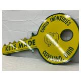 DS Curtis Industries Die Cut Key Sign , 31 in x 15 in