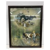 Sharples Mechanical Milker Advertising Cardboard, 18x24in