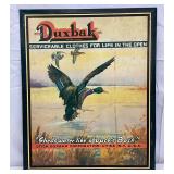 Duxbak Metal Tin Litho Easel-Back Sign, 15 x 18 1/2 